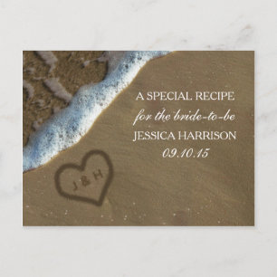 Heart In The Sand Beach Vrijgezellenfeest Recept K Uitnodiging Briefkaart