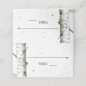 Heart In Tree Met Initialen Wedding Place Kaarten (Buitenkant ongevouwen)