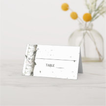 Heart In Tree Met Initialen Wedding Place Kaarten