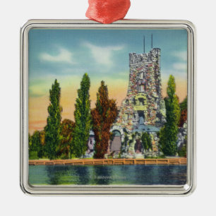 Heart Island Uitzicht of Alster Tower Metalen Ornament