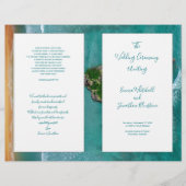 Heart Island Water Wedding Ceremony Programme (Voorkant)