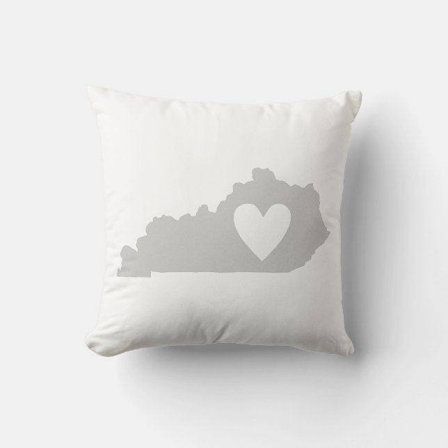 Heart Kentucky state silhouette Kussen (Voorkant)
