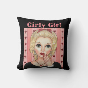 Heart Ketting Head Vase Girly Blonde Pink Kussen