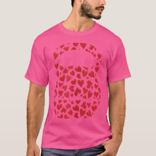 Heart Kettlebell Valentijnsdag Fitness Workout Gy T-shirt