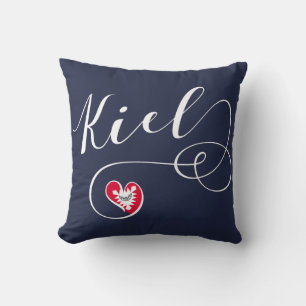 Heart Kiel Pillow, Duitsland Kussen