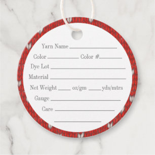 HEART KNIT 2" Rond garen Labels