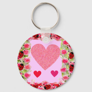 Heart Ladybugs Sleutelhanger