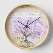 Heart Leaf Lavender Tree  Bird Wedding (Voorkant)