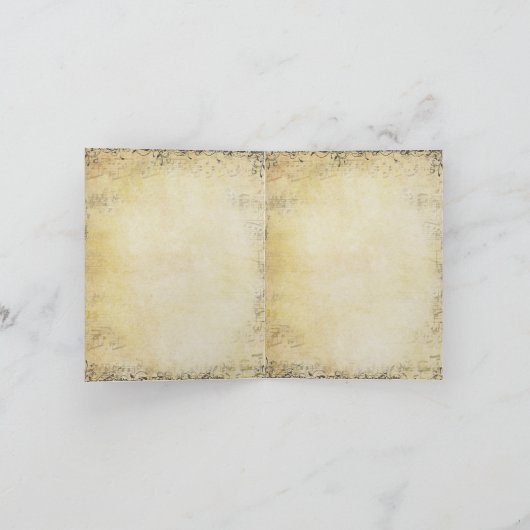 Heart Leaf Lavender Tree Bird Wedding Bedankkaart (Binnen)