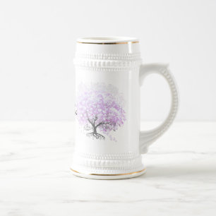 Heart Leaf Lavender Tree Bird Wedding Bierpul