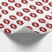 Heart Lip Smooches Gift Wrap Cadeaupapier (Hoek)