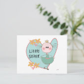 Heart Little Sister Briefkaart (Staand voorkant)
