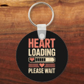 Heart Loading Please Wait Retro Xel Valentine Humo Sleutelhanger (Voorkant)