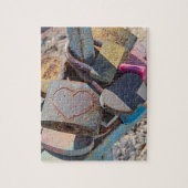 Heart Locks in Greece Puzzle (Vertical)