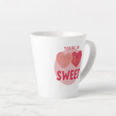 Heart Lollipop Sweet Love Latte Mok (Rechterhoek)