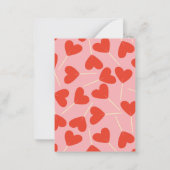 Heart Lollipops Valentine's Classroom Carte photo (Dos)