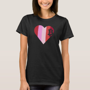 Heart Love Bitcoin Women Girls Mannen Boys Family T-shirt
