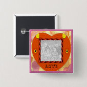 Heart Love Button (Voorkant /achterkant)