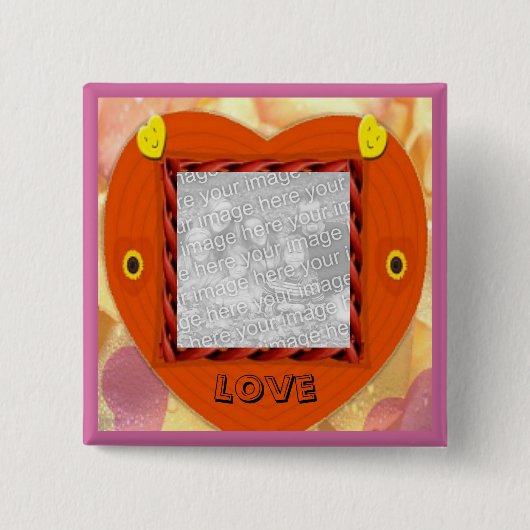 Heart Love Button (Voorkant)
