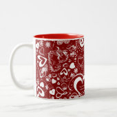 Heart Love Doodles Coffee Mug (Gauche)