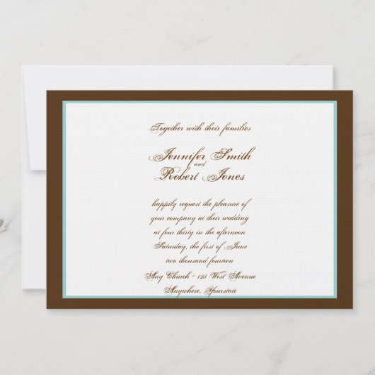 Heart Love Knot Western Faire-part de mariage (Devant)