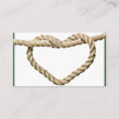 Heart Love Knot Western Mariage Cartes de place (Dos)