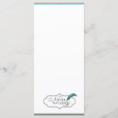 Heart Love Knot Western Mariage Menu (Dos)