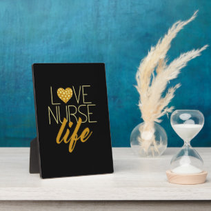 Heart Love Nurse Life Fotoplaat