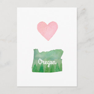 Heart (Love) Oregon State Green Valley Briefkaart