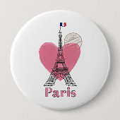 Heart Love Paris Button (Voorkant)