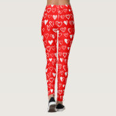Heart Love Red Leggings (Achterkant)