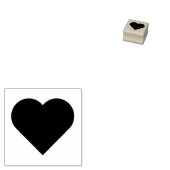 Heart Love Rubbir Stamp Rubberstempel (Gestempeld)