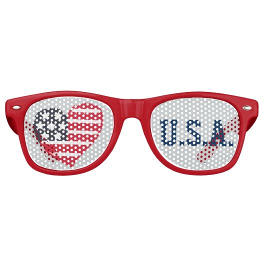 Heart Love U.S.A Lens Lunettes de soleil/ Shades (Devant)