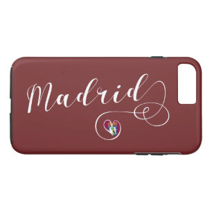 Heart Madrid Cell Phone Case, Spanje iPhone 8 Plus / 7 Plus Hoesje
