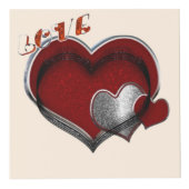 Heart Magic Beige Photo Cube Kubus (Voorkant)