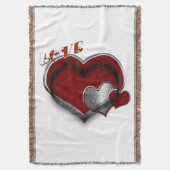 Heart Magic Cotton Gooi Deken Versie 2 (Voorkant Verticaal)