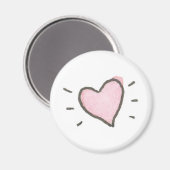 Heart Magnet Magneet (Voorkant / Achterkant)