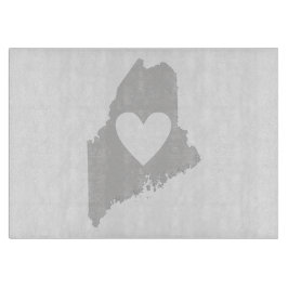 Heart Maine state silhouette Snijplank