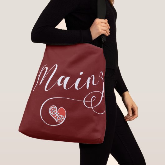 Heart Mainz, I Love Mainz, Meenz Crossbody Tas (Dichtbij)