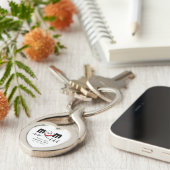 Heart Mam CHD Metal Sleutelhanger (Zijkant)