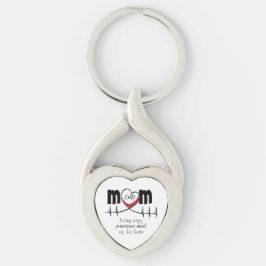Heart Mam CHD Metal Sleutelhanger