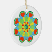 Heart Mandala Keramisch Ornament (Rechts)