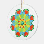 Heart Mandala Keramisch Ornament (Links)