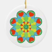 Heart Mandala Keramisch Ornament (Achterkant)