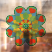 Heart Mandala Raamsticker (Vel 2)