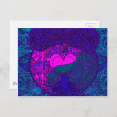 Heart Mandala Tree Briefkaart (Voorkant / Achterkant)