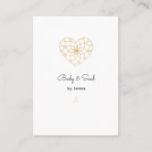 Heart Mandala Yoga Massage Wellness Carte de visit (Devant)