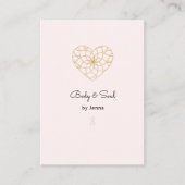 Heart Mandala Yoga Massage Wellness Carte de visit (Devant)