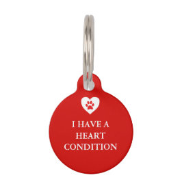 Heart Medical Alert Pet Tag Huisdierpenning