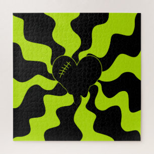 Heart Melt - Lime Green Legpuzzel